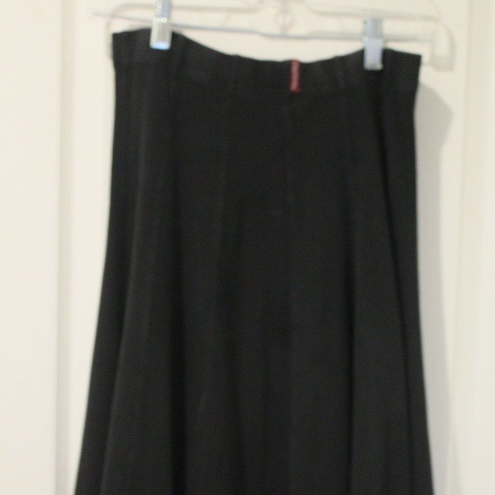 Hardtail paneled midi skirt